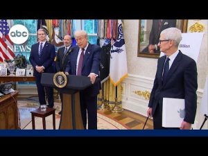 Read more about the article Trump, Apple announce additional $100B investment in domestic manufacturing