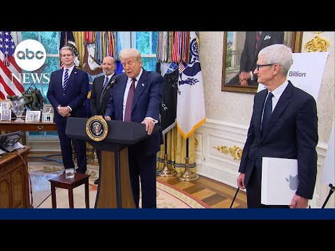 You are currently viewing Trump, Apple announce additional $100B investment in domestic manufacturing