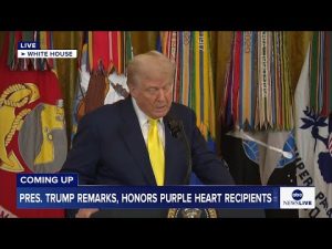 Read more about the article LIVE: Pres. Trump delivers remarks, honors Purple Heart recipients at White House ceremony