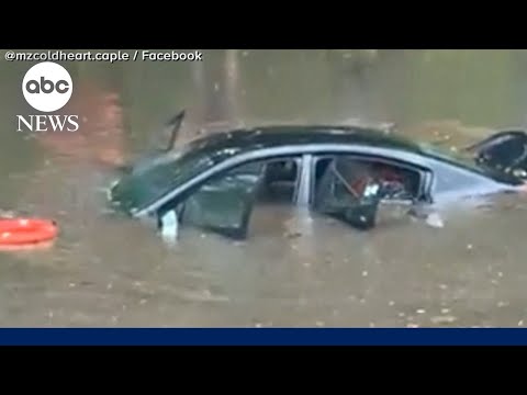 You are currently viewing Torrential rain floods New York City streets; 1 dead in Maryland after being trapped in storm drain