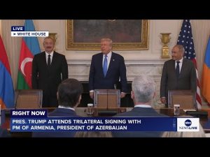 Read more about the article LIVE: President Trump attends trilateral signing with PM of Armenia, president of Azerbaijan