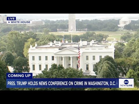 You are currently viewing President Trump holds news conference on crime reduction efforts in Washington, D.C.