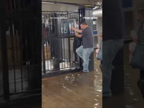 You are currently viewing SWAMPED!: Severe storms cause major flooding in NYC subways #foxnews #news #shorts