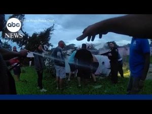 Read more about the article Newly released video shows Florida community rescue family from fiery plane crash