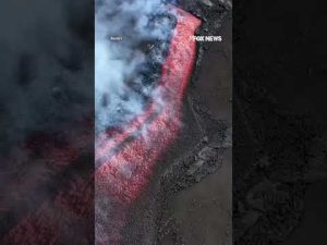 Read more about the article Drone footage shows an incredible lava river #shorts #news #new #watch #viral