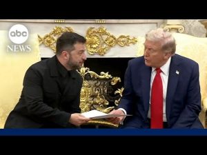 Read more about the article Zelenskyy thanks Trump, first lady during White House meeting
