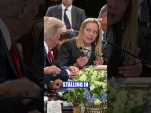 Read more about the article LISTEN: ‘Something has changed,’ thanks to Trump, says Italian Prime Minister Giorgia Meloni #shorts