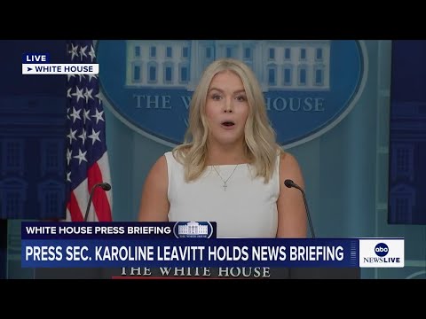 You are currently viewing LIVE: White House press briefing