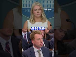 Read more about the article Leavitt rips NYT reporter over question about Trump’s phone call with Putin #shorts #usa #us #trump