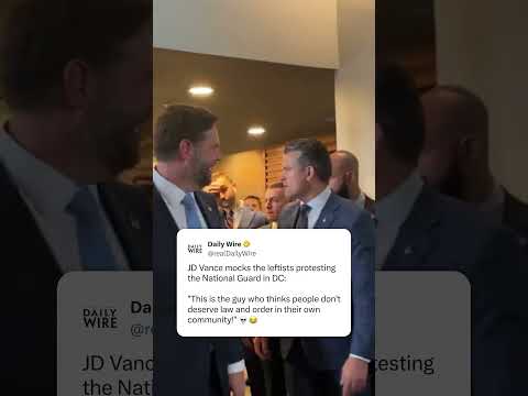 Read more about the article JD Vance 1, Protesters 0