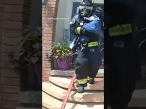 Read more about the article ‘BABY’S FINE’: Dramatic footage shows a firefighter rescuing a baby #shorts #usa #us #viral
