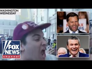 Read more about the article Vance, Hegseth LAUGH in DC protester’s face