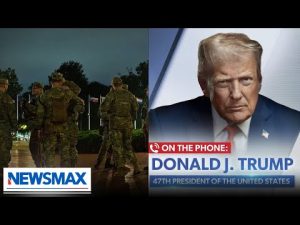 Read more about the article Trump torches Gov. Newsom, talks National Guard in D.C., rips apart ‘low IQ’ Biden