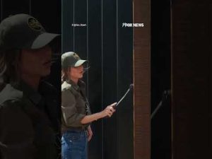 Read more about the article TOO HOT TO HANDLE: Noem paints section of southern border wall black #shorts #trump #news #usa #us