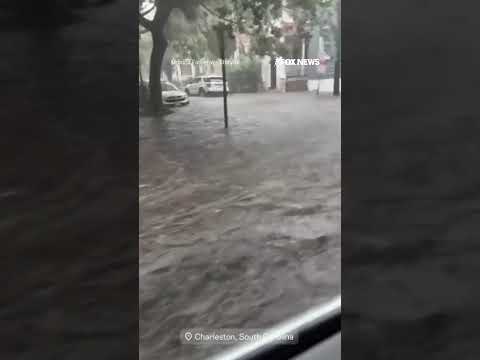 You are currently viewing ‘NO WAKE ZONE’: Driver navigates flash flooding in Charleston, South Carolina #shorts