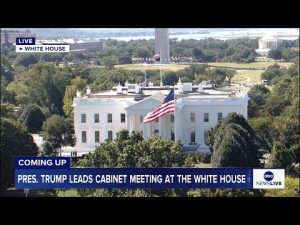 Read more about the article COMING UP: President Trump leads cabinet meeting at the White House