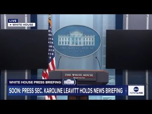 Read more about the article COMING UP: White House press briefing