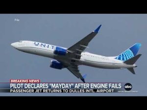 Read more about the article United pilot declares mayday after engine failure shortly after takeoff from Dulles