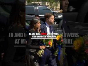 Read more about the article JD Vance and second lady Usha Vance visit a Minneapolis memorial #shorts #vance #us #usa