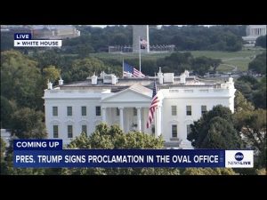 Read more about the article COMING UP: Pres. Trump signs proclamation in the Oval Office
