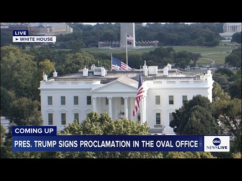 You are currently viewing COMING UP: Pres. Trump signs proclamation in the Oval Office