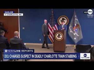 Read more about the article Suspect in Charlotte train stabbing facing possible death penalty, DOJ says