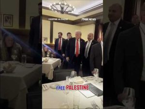 Read more about the article WATCH: Trump STARES DOWN protesters in DC restaurant confrontation #shorts #foxnews #trump