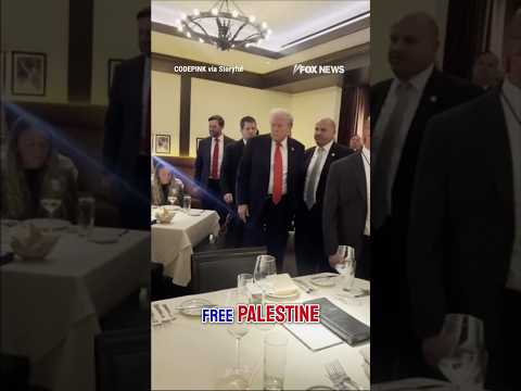 You are currently viewing WATCH: Trump STARES DOWN protesters in DC restaurant confrontation #shorts #foxnews #trump