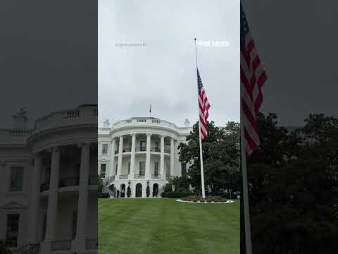 You are currently viewing White House lowers flags to half-mast to honor Charlie Kirk #shorts #breaking #news #usa #us