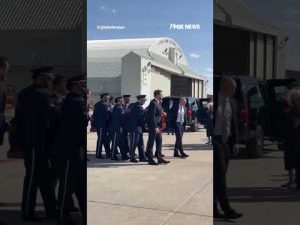 Read more about the article WATCH: JD Vance escorted Charlie Kirk’s casket aboard Air Force Two on Thursday #shorts #usa #news