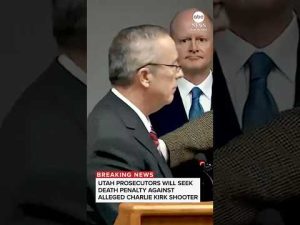 Read more about the article Prosecutors to seek death penalty against alleged Charlie Kirk shooter
