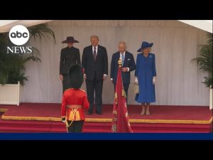 Read more about the article President Trump takes part in arrival ceremony at Windsor Castle