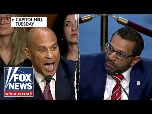 Read more about the article Patel, Booker clash in EXPLOSIVE Senate hearing on Kirk probe