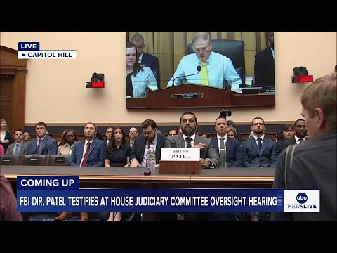 You are currently viewing LIVE: FBI Director Patel testifies before House committee at oversight hearing
