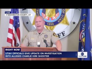 Read more about the article LIVE: Utah officials give update on investigation into alleged Charlie Kirk shooter