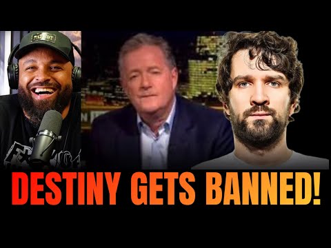 Read more about the article Destiny BANNED from Twitch After INSANE Charlie Kirk Rant on Piers Morgan