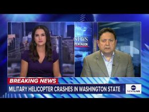 Read more about the article Military helicopter crashes near base in Washington state, official says