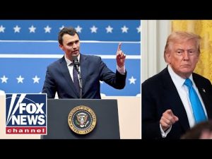 Read more about the article Trump says Charlie Kirk had a ‘good shot’ to be president in future