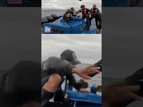 You are currently viewing Coast Guard storms drug vessel in STUNNING video  #foxnews #news #shorts #coastguard