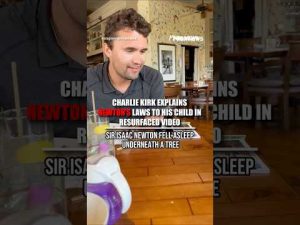 Read more about the article HEARTWARMING: Charlie Kirk explains Newton’s laws to his baby #shorts #foxnews