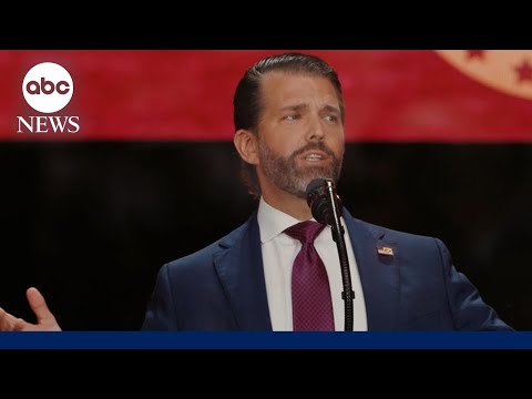 You are currently viewing Donald Trump Jr. speaks at Charlie Kirk memorial service