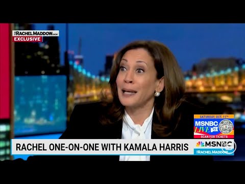 You are currently viewing Kamala Harris’ NEW Interview on MSNBC is a Must-See Trainwreck!