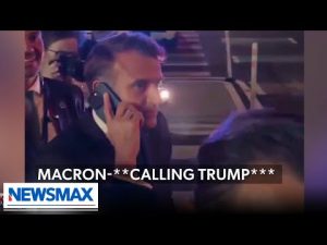 Read more about the article French President Macron stopped in traffic by Trump’s motorcade