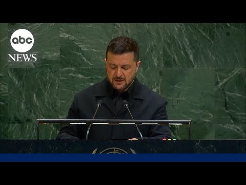 You are currently viewing Zelenskyy tells UNGA: ‘No one can feel safe right now’