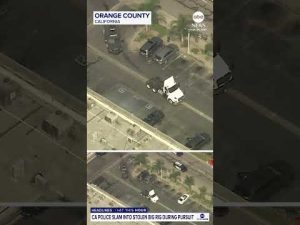 Read more about the article California police slam into stolen big rig during pursuit