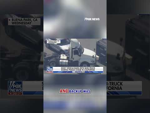 You are currently viewing WATCH: SWAT van RAMS truck to end wild car chase