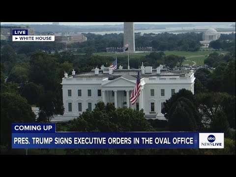 You are currently viewing President Trump signs executive orders: LIVE