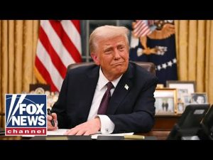 Read more about the article WATCH LIVE: President Trump signs executive orders from the Oval Office