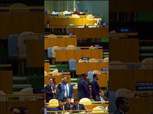 Read more about the article WATCH: Applause breaks out at UN as delegates walk out of Netanyahu speech #shorts