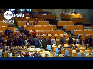 Read more about the article Scores of delegates walk out as Netanyahu speaks at the United Nations